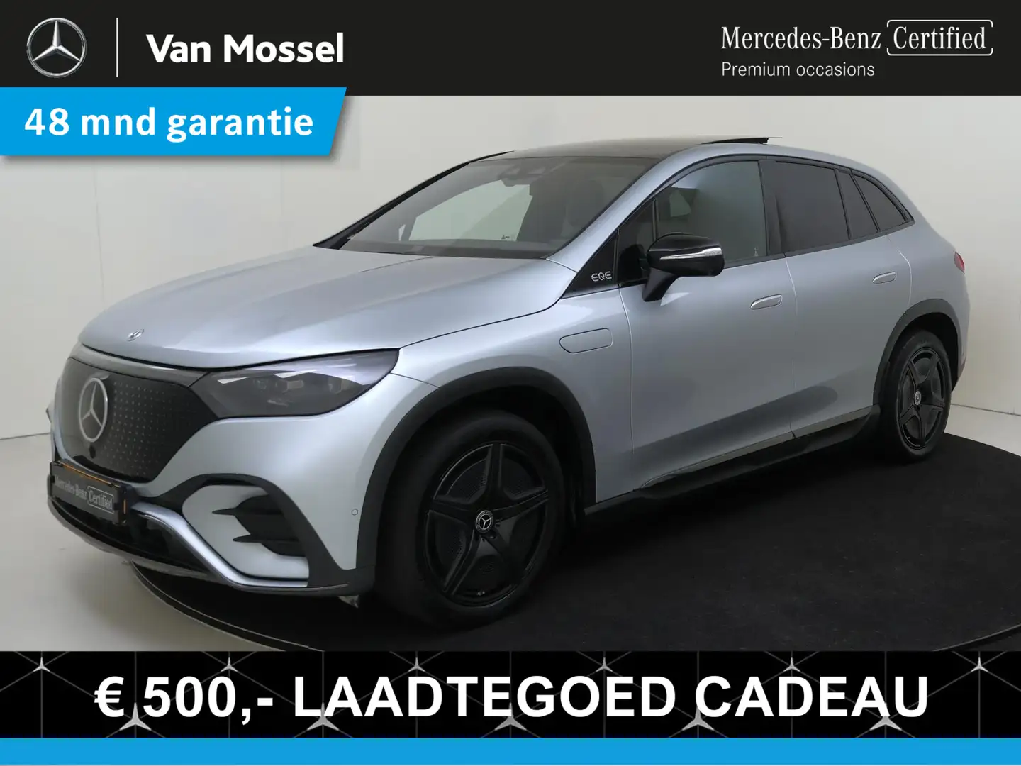 Mercedes-Benz EQE SUV 350 4Matic AMG Line 91 kWh Luchtvering / Head-Updi Grijs - 1