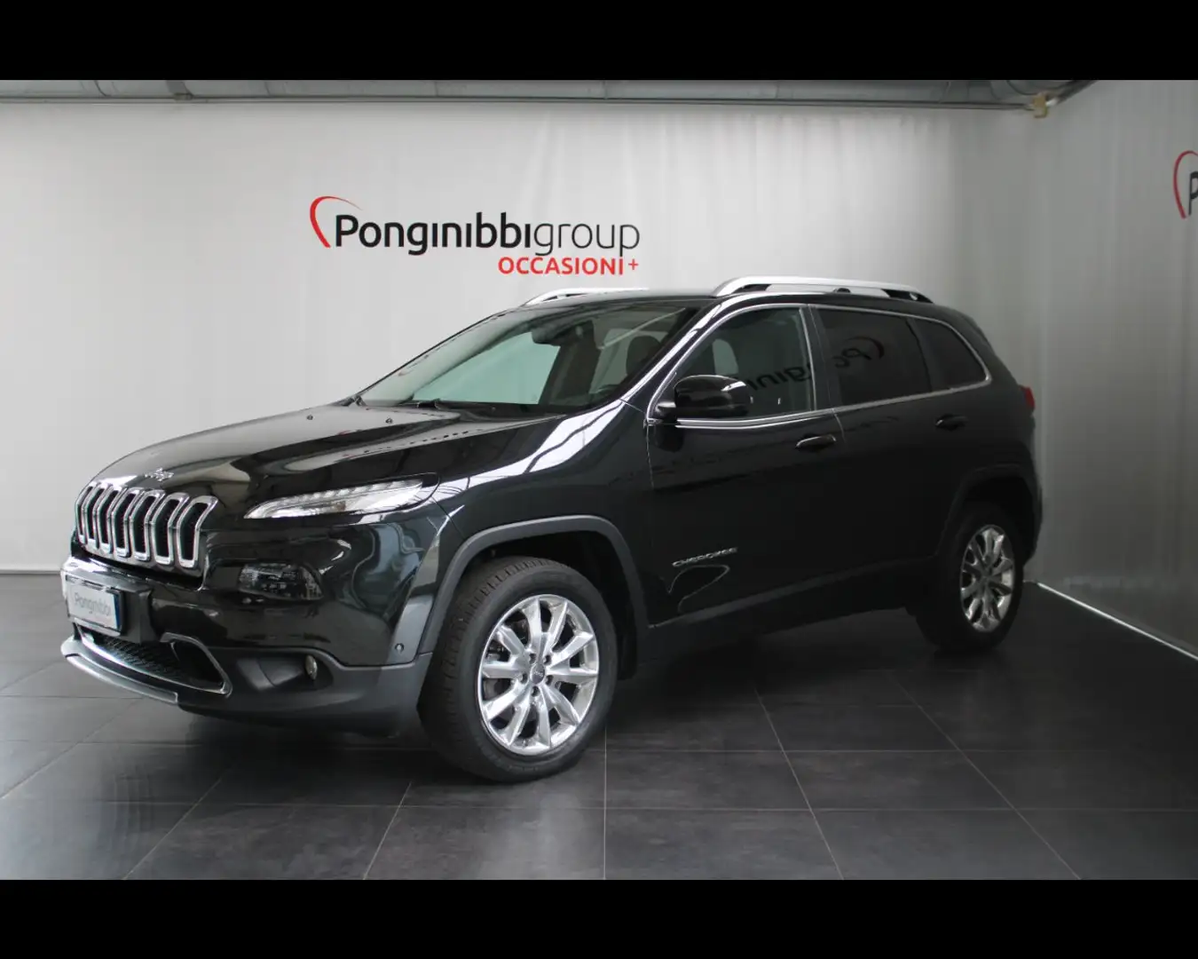 Jeep Cherokee V 2.2 mjt II Limited 4wd active drive I 200cv auto Zwart - 1