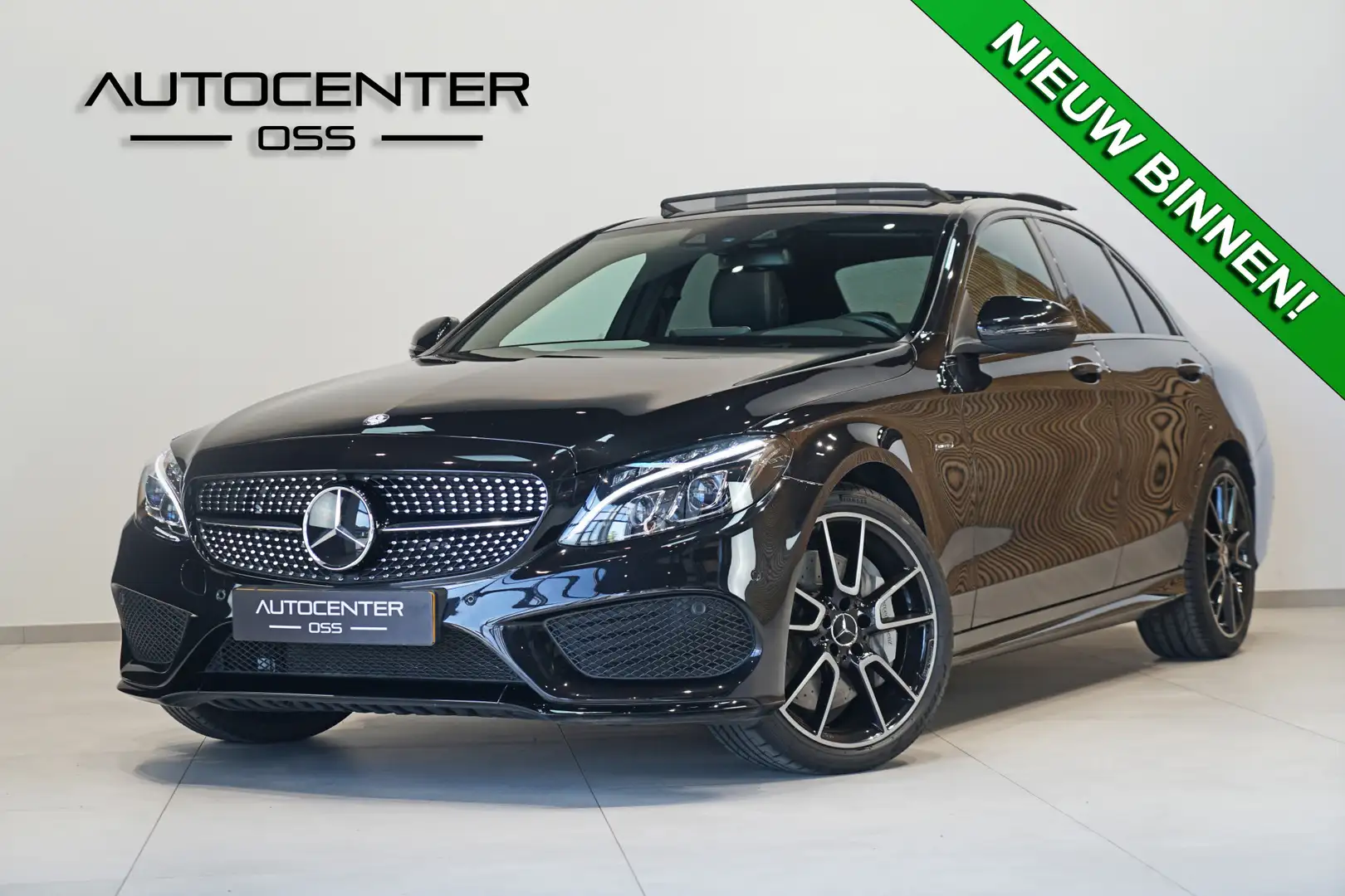 Mercedes-Benz C 43 AMG 450 C43 4MATIC ✅ VOL OPTIE! ✅ PANO ✅ SPORTUITLAAT Noir - 1