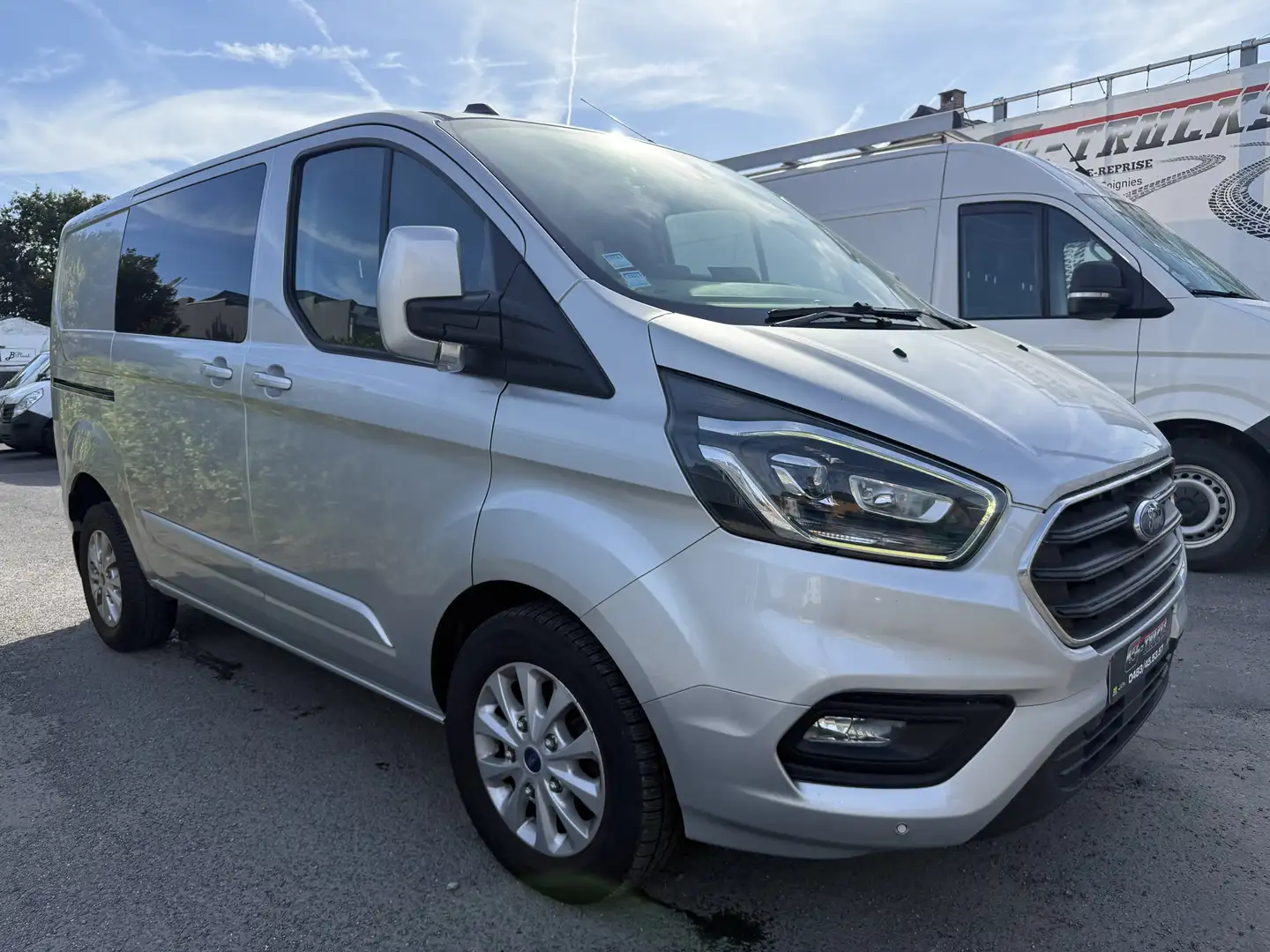 Ford Transit Custom Double cabines automatique   XENON ! Gris - 1