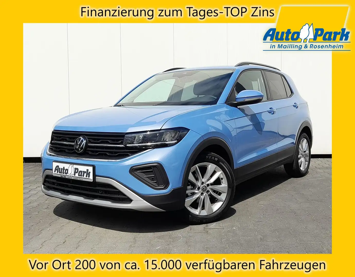 Volkswagen T-Cross 1.0 TSI NAVI/APP~SHZ~2xPDC~LED~RFK~DAB Blu/Azzurro - 1