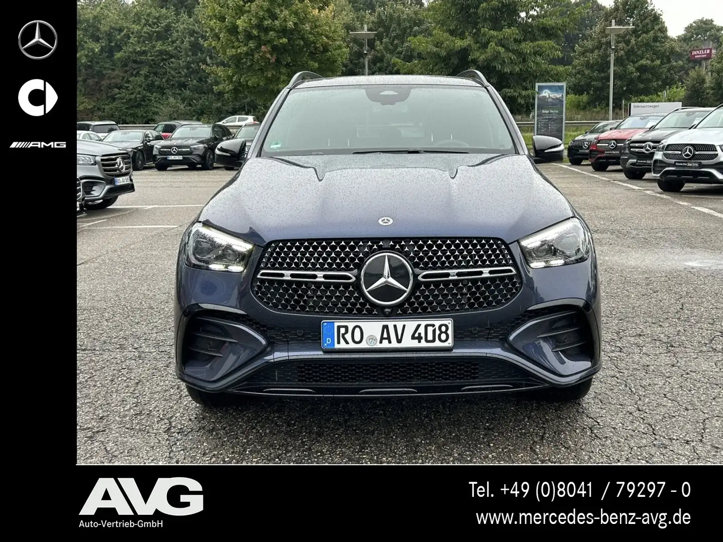 Mercedes-Benz GLE 450 GLE 450 d 4M AMG Pano HuD Multibeam Burmester® Blau - 2