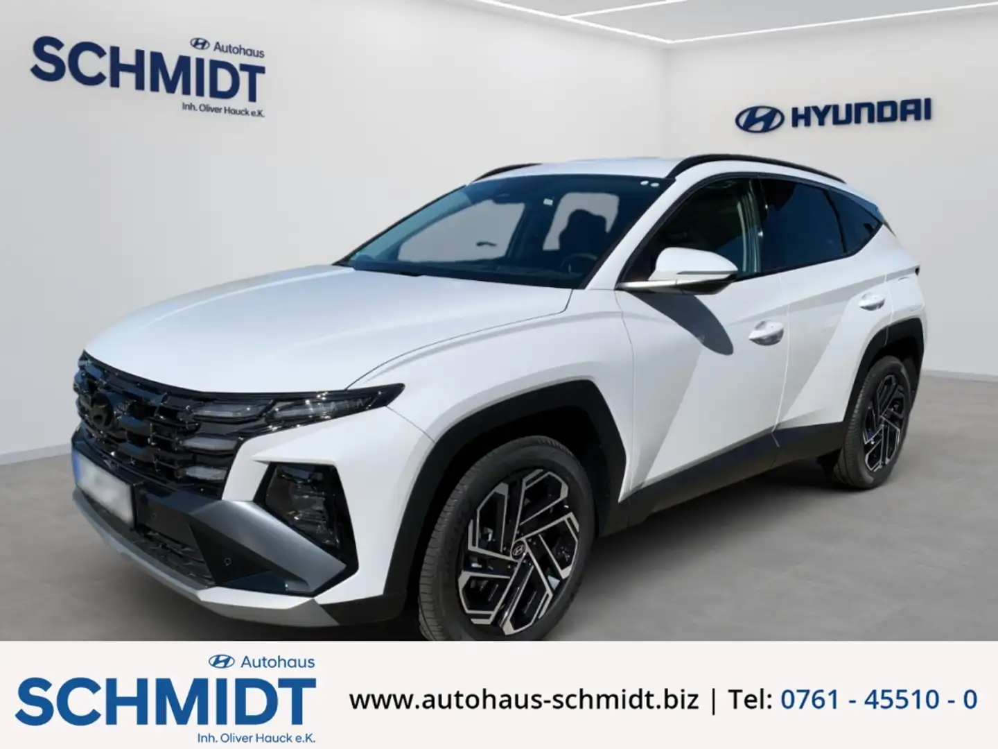 Hyundai TUCSON Prime Hybrid 2WD 1.6 T-GDI AT Navi LED HUD Leder d Weiß - 1