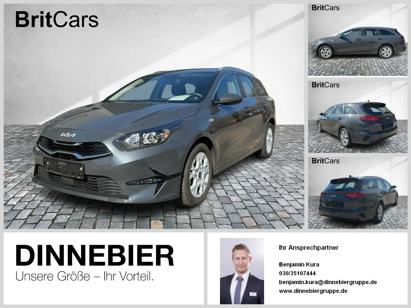 Kia Ceed SW / cee'd SW CEED Sportswagon 1.5T Vision Kamera+Navi+SHZ Grijs - 1