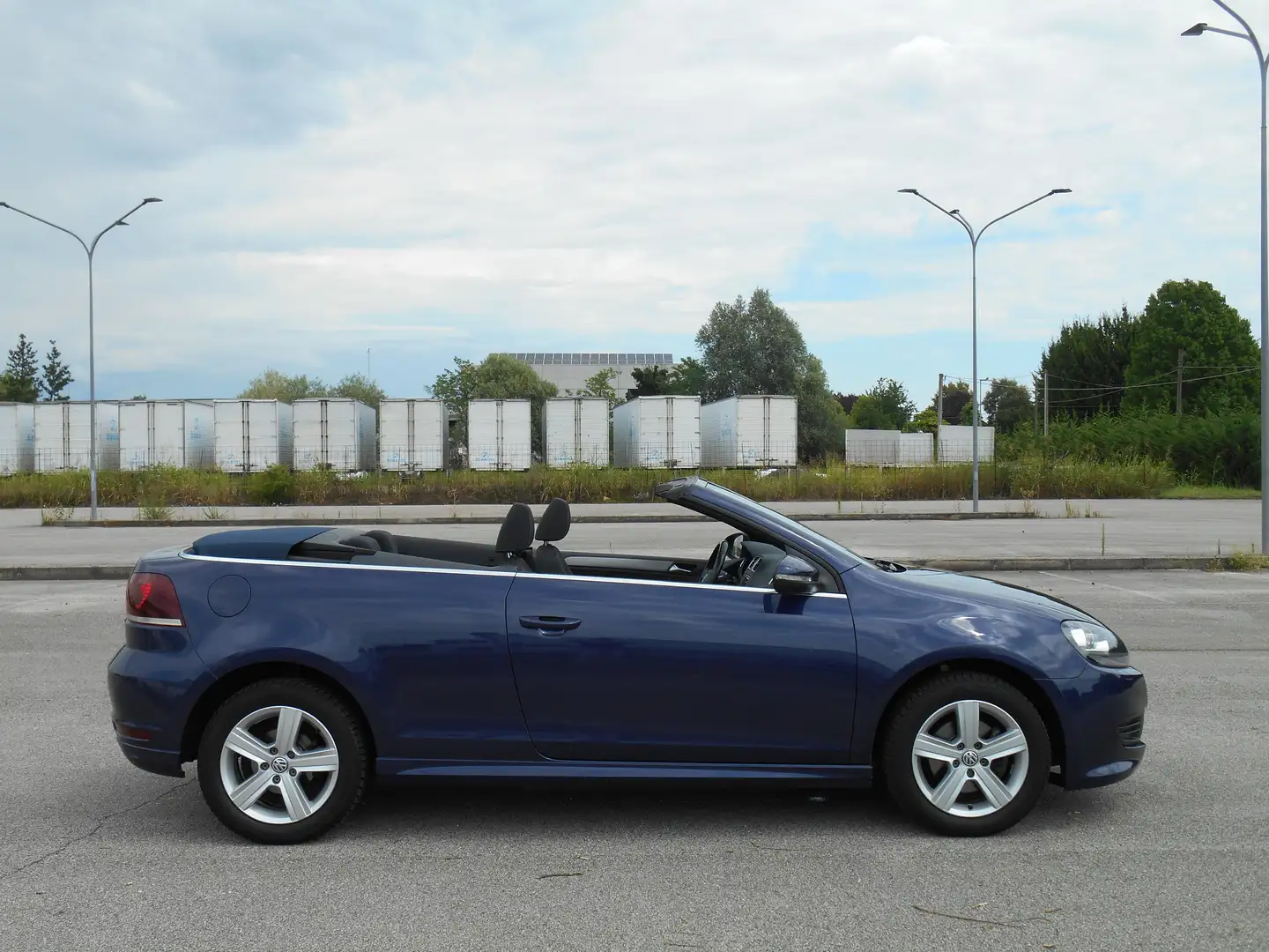 Volkswagen Golf Cabriolet Bleu - 2