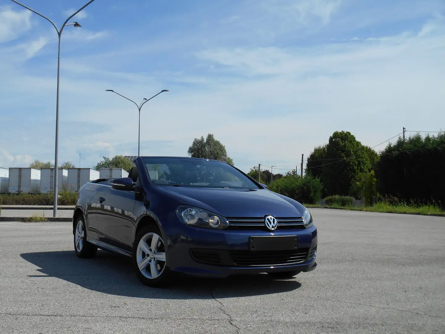 Volkswagen Golf Cabriolet Bleu - 1