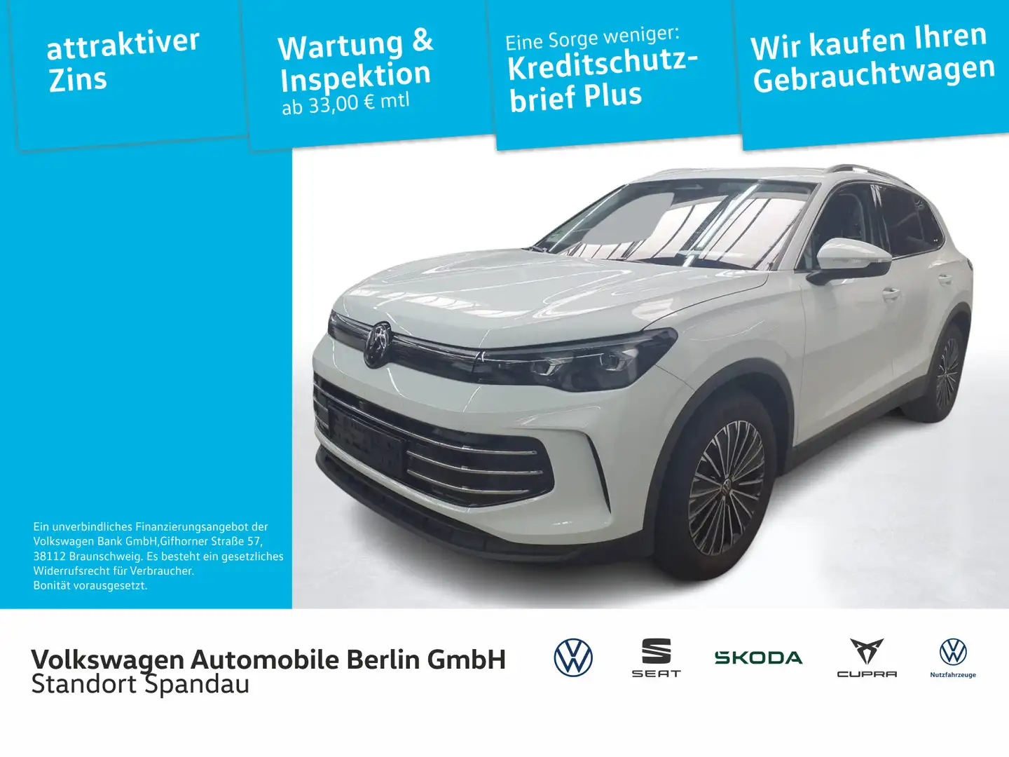 Volkswagen Tiguan 1.5 eTSI Elegance DSG Bianco - 1