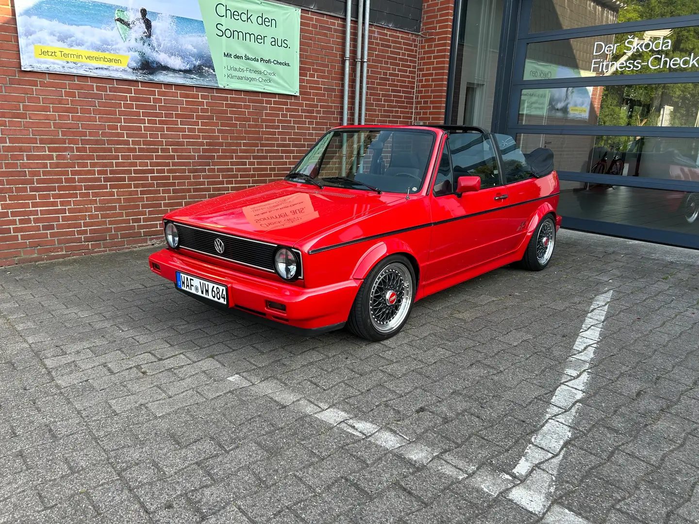 Volkswagen Golf Cabriolet Cabrio Sportline Rouge - 2
