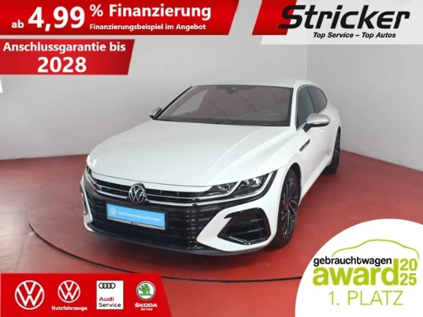 Volkswagen Arteon Shooting Brake R 2.0 TSI DSG 4M 427,-ohne Anzahlu Weiß - 1
