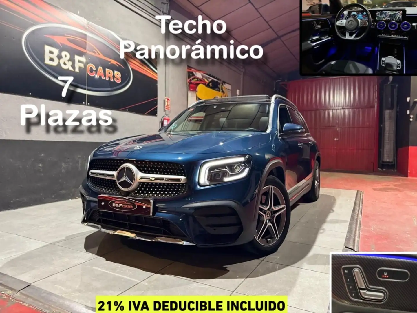 Mercedes-Benz GLB 200 200d 8G-DCT 7 plazas Bleu - 1