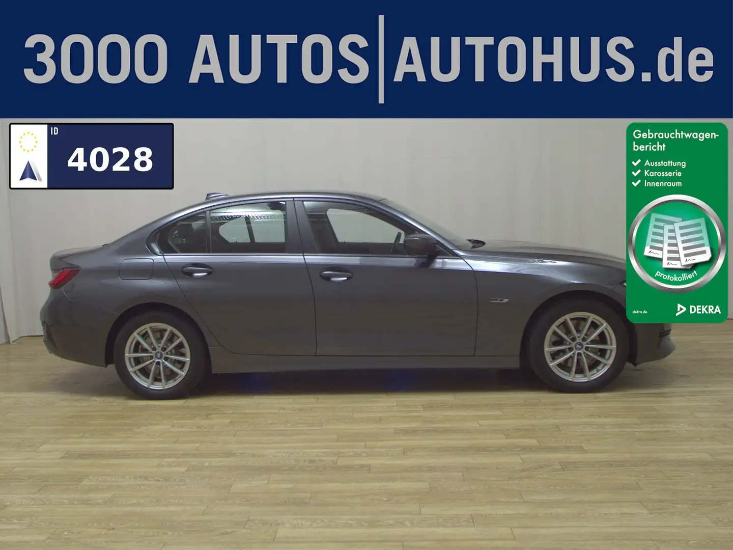 BMW 320 e Advantage Navi LC Prof. LED PDC SHZ Grau - 1