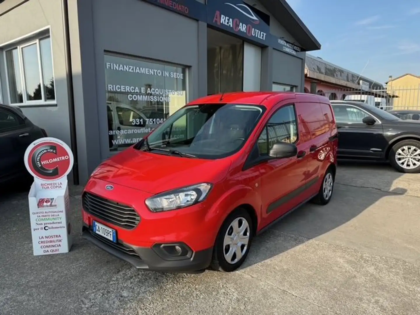Ford Transit Courier 1.5 TDCi 100CV*DOPPIA PORTA LATERALE*FULL OPTIONAL Rouge - 1