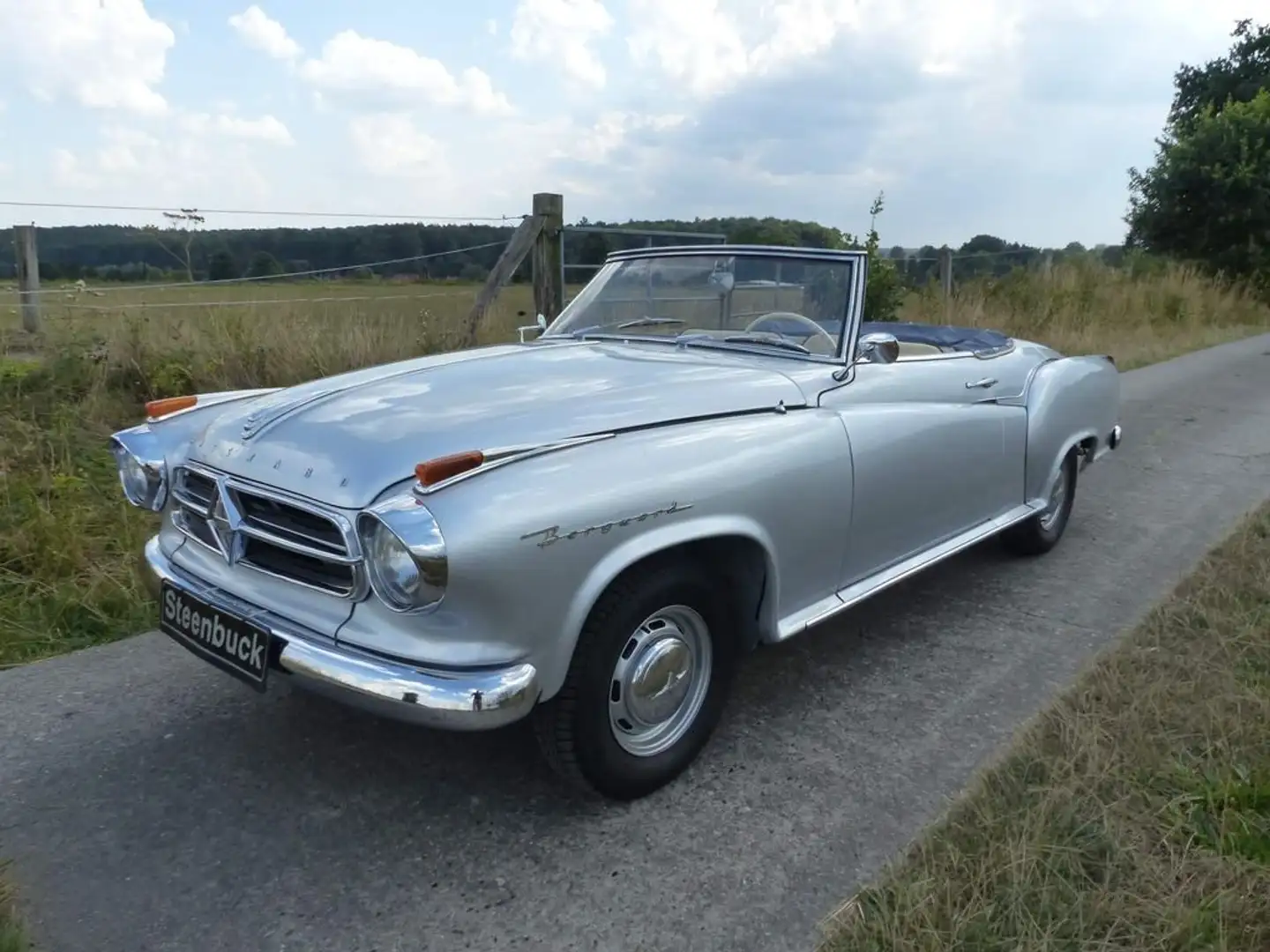 Borgward Isabella TS Cabrio-Umbau - äußerst selten Silber - 1