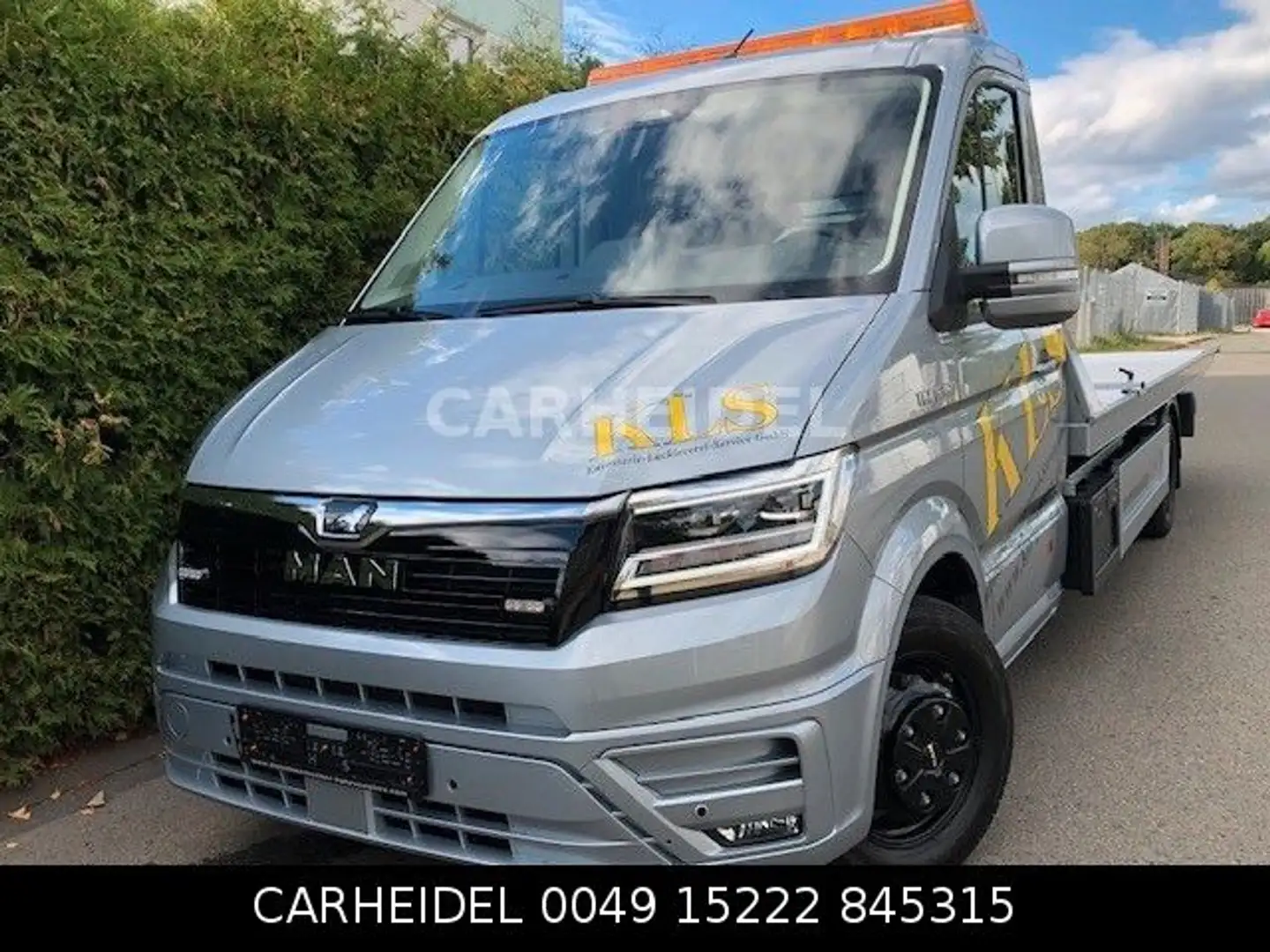 MAN TGE 6.160 Abschleppwagen Schiebeplateau Luft HA Zilver - 2