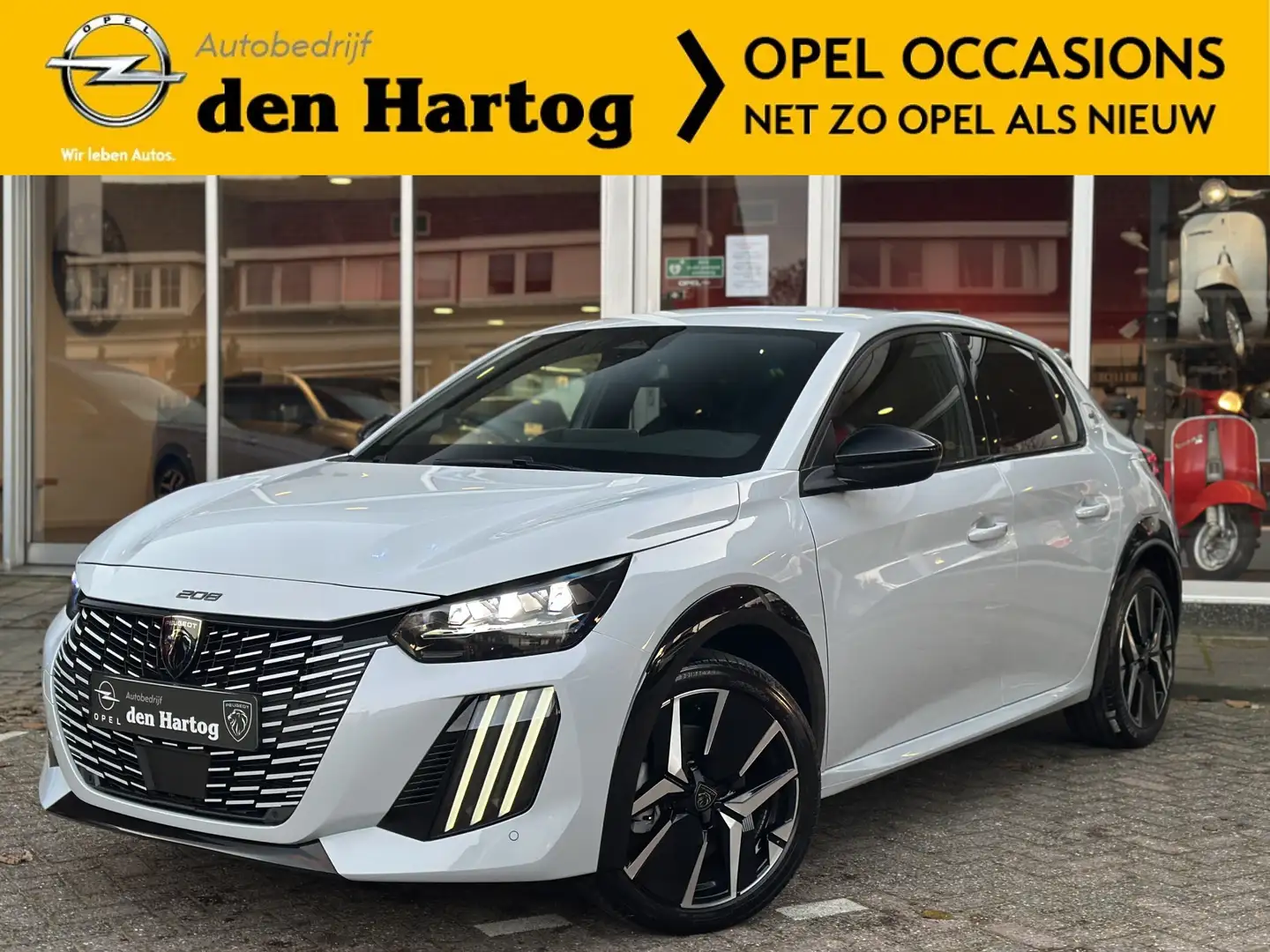 Peugeot 208 1.2 Hybrid 110 e-DCS6 GT Adaptieve cruise control/ Weiß - 1