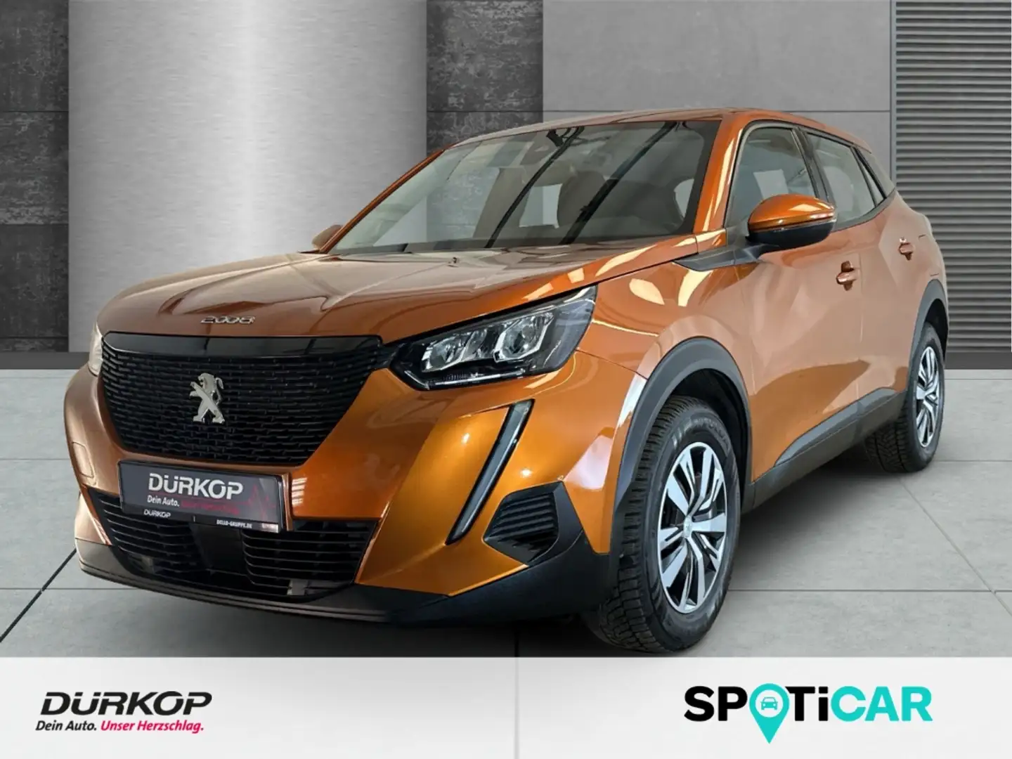 Peugeot 2008 1.2 Active Pure Tech 100 PDC hinten Klima Tempomat Orange - 1