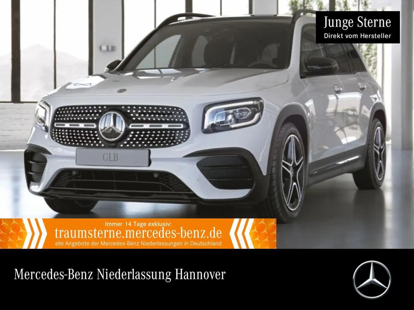 Mercedes-Benz GLB 200 AMG+NIGHT+PANO+AHK+LED+KAMERA+19"+7G Weiß - 1