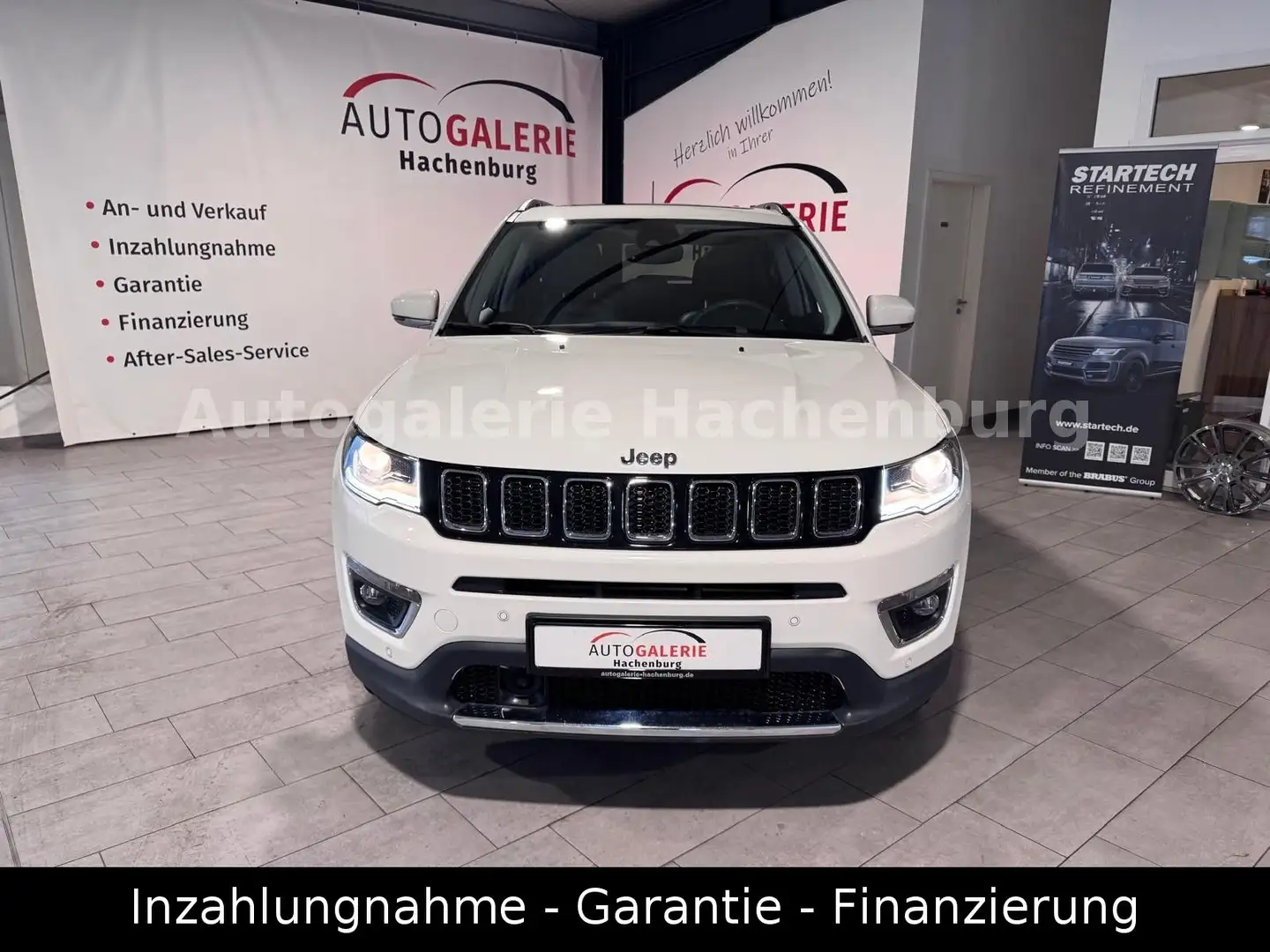 Jeep Compass Limited 4WD/1.Hd./CarPlay/Leder/Pano/CAM Weiß - 2