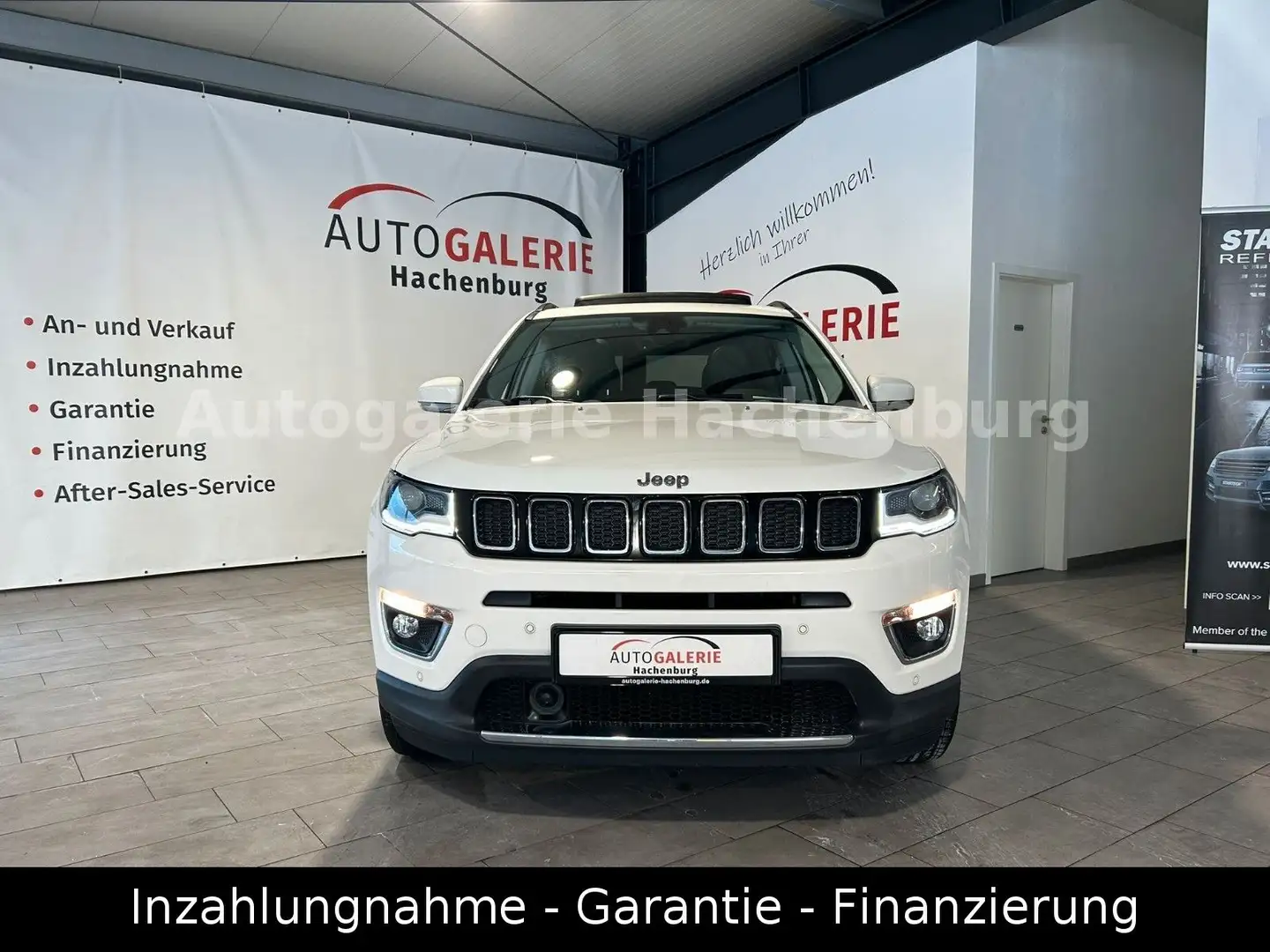 Jeep Compass Limited 4WD/1.Hd./CarPlay/Leder/Pano/CAM Blanc - 2