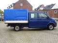 Volkswagen T5 Transporter Doka Pritsche Plane AHK top Zustand Blau - thumbnail 6