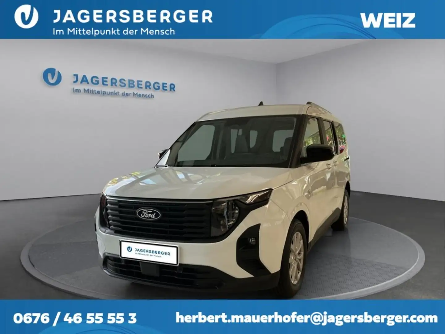 Ford Tourneo Courier 1,0 EcoBoost Titanium Blanc - 1