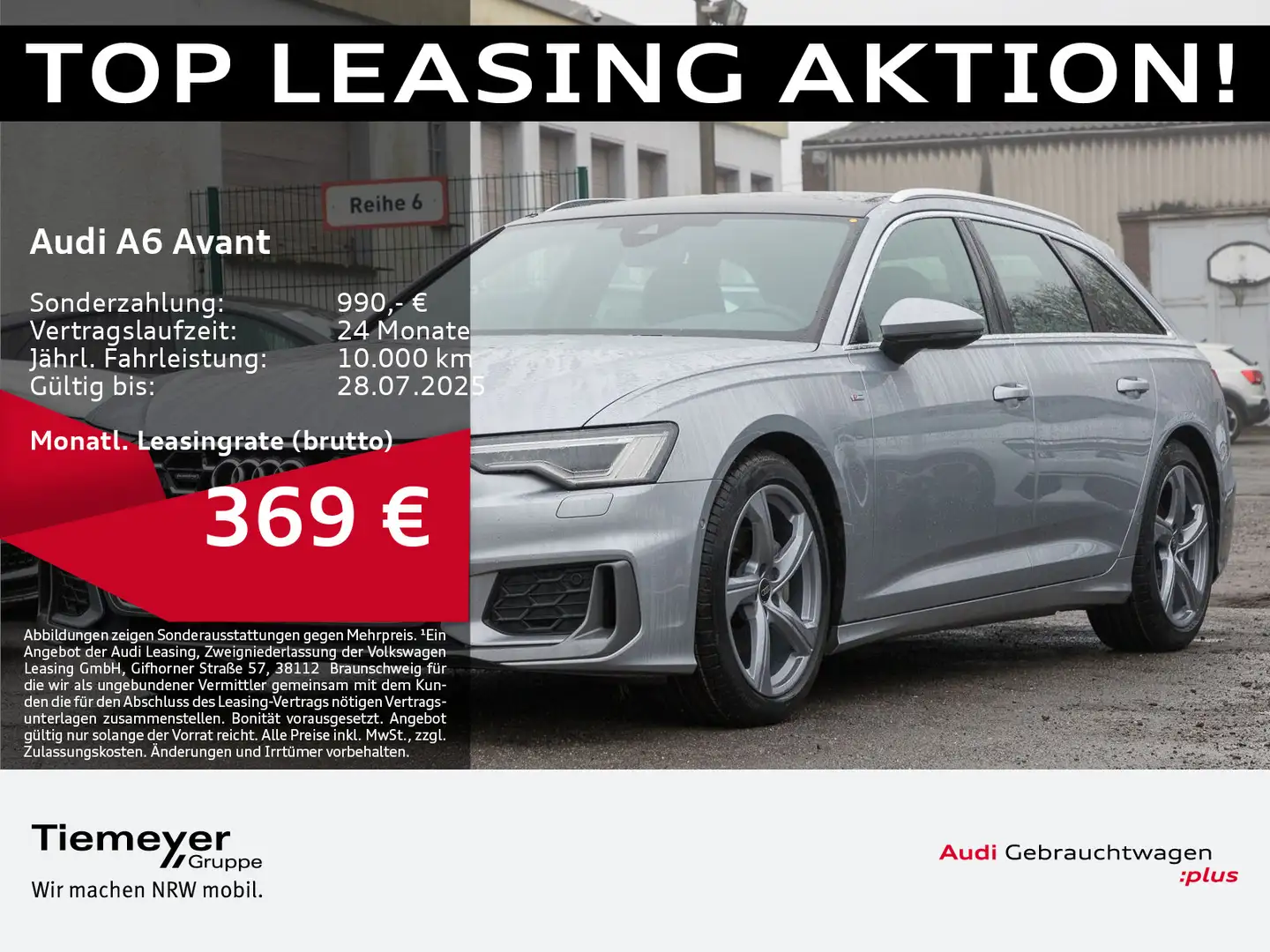 Audi A6 40 TDI Q S LINE MATRIX PANO MEMORY KAME Silber - 1