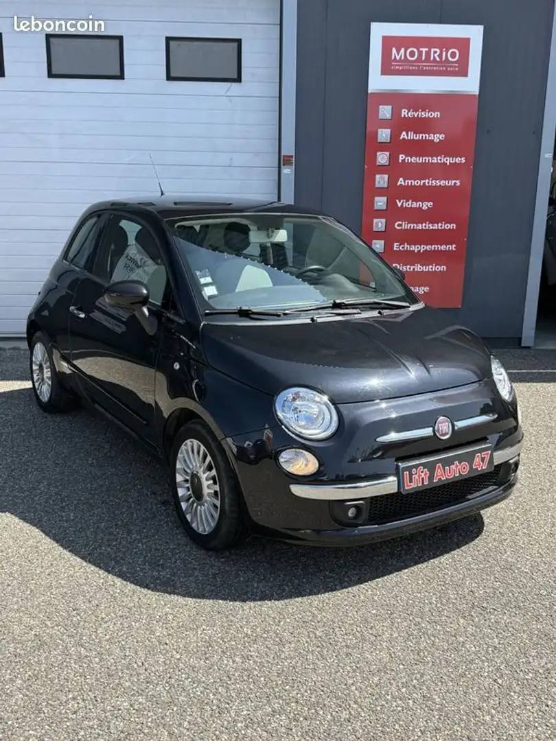 Fiat 500 1.2 69 lounge Schwarz - 1