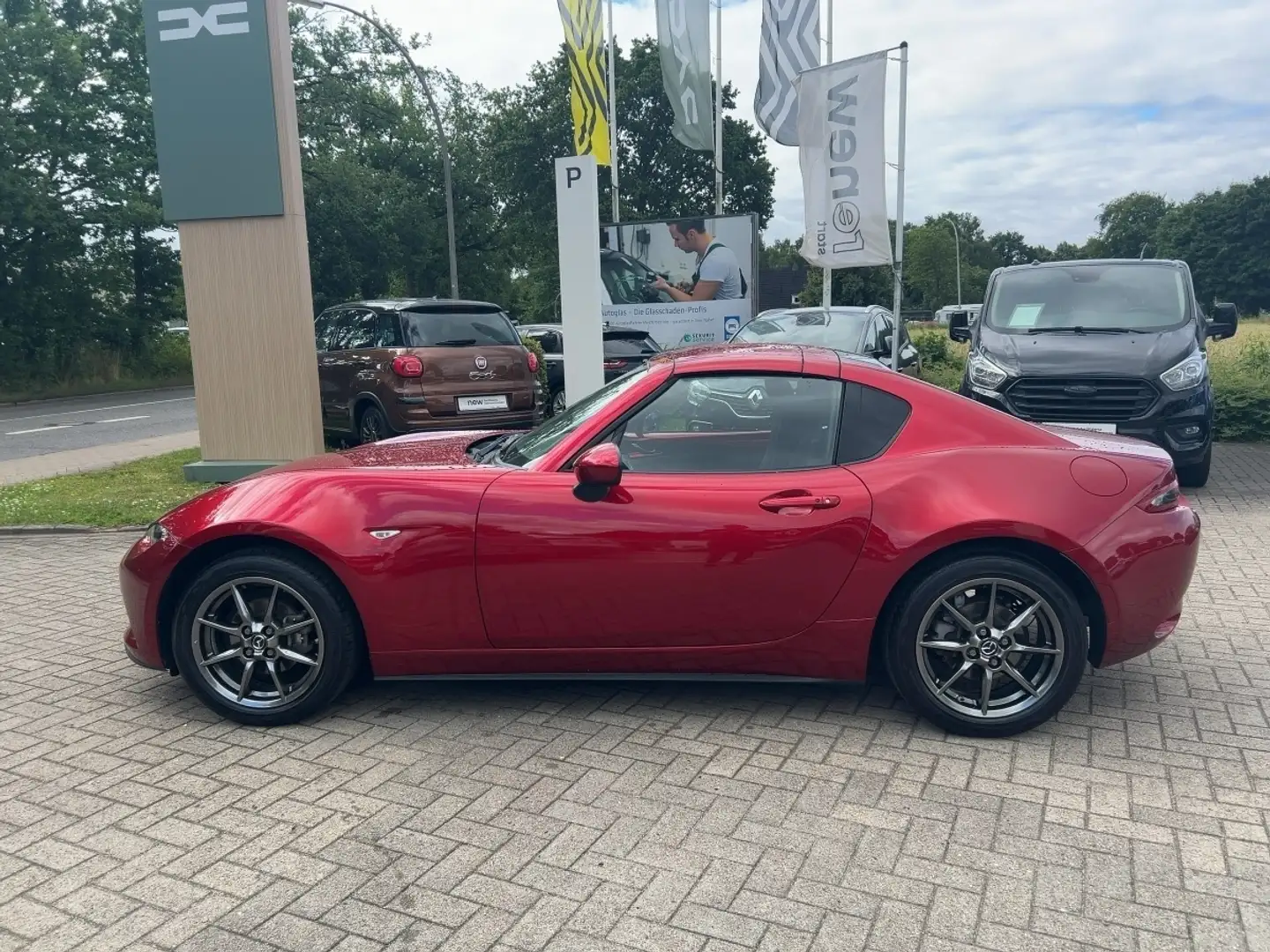 Mazda MX-5 Sports-Line 1.5 131 *Cabrio,SHZ,GJR,1.Hand* Rouge - 2