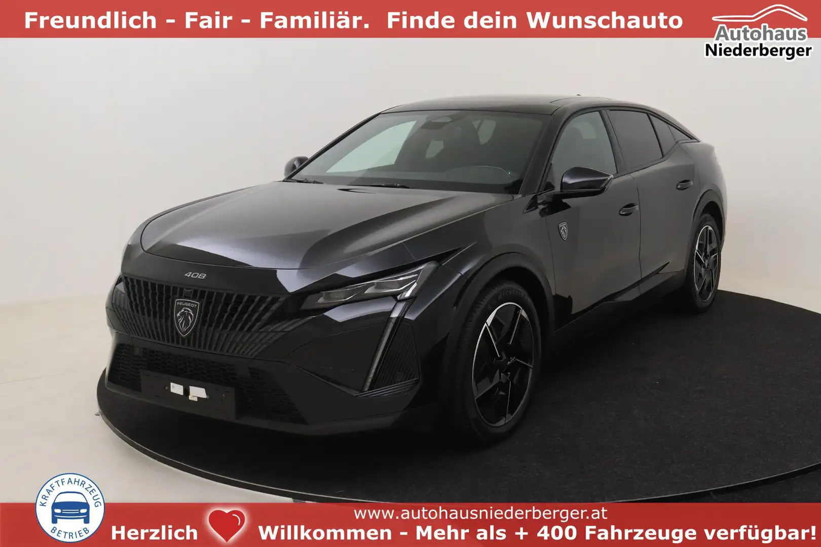 Peugeot 408 e GT 58 kWh Electric 214 hp Auto 157 kW (213 PS... Schwarz - 1