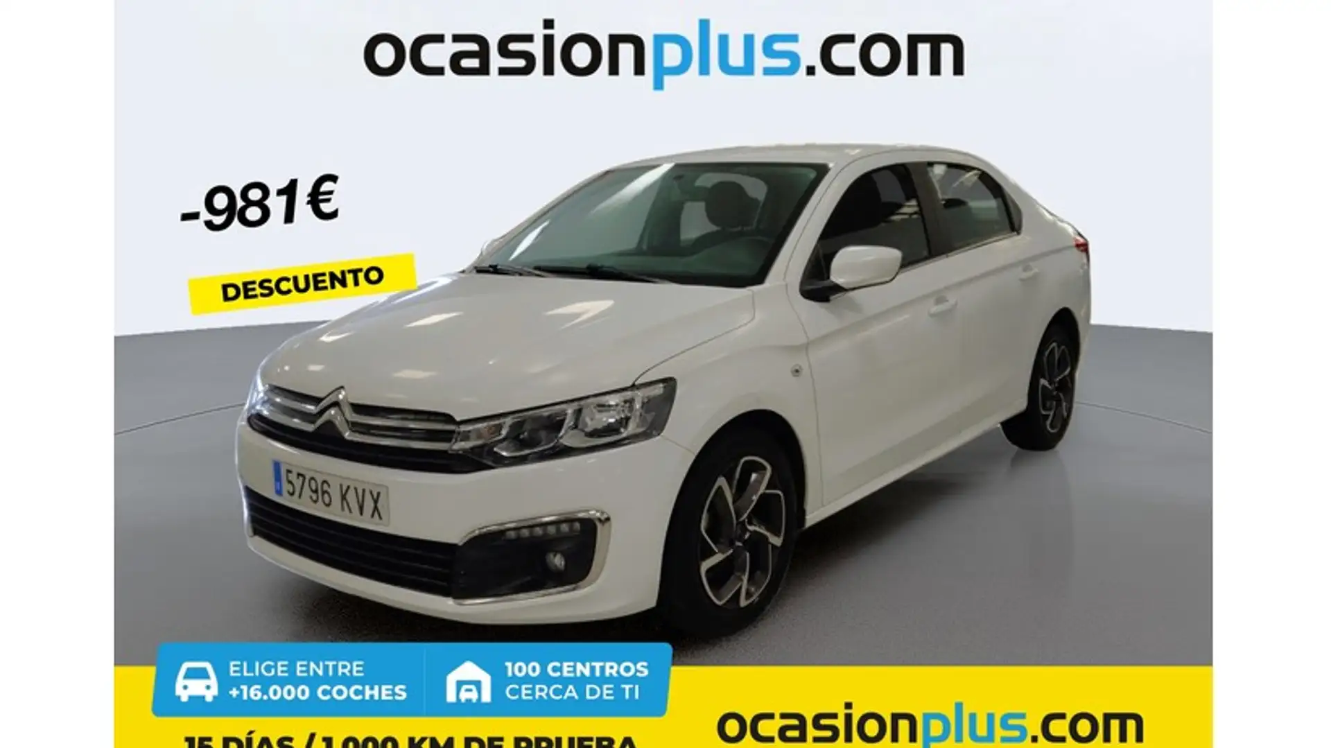 Citroen C-Elysée 1.5BlueHDi S&S Shine 100 Wit - 1