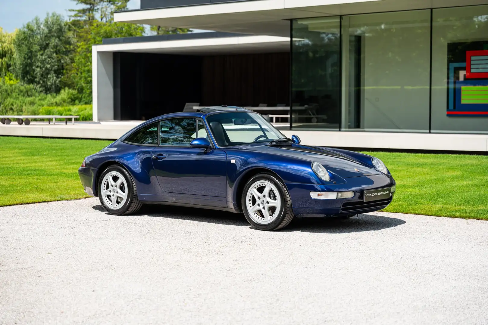 Porsche 993 TARGA / C00 / MANUAL GEARBOX / RAFLEDER / IRISBLUE Blauw - 1