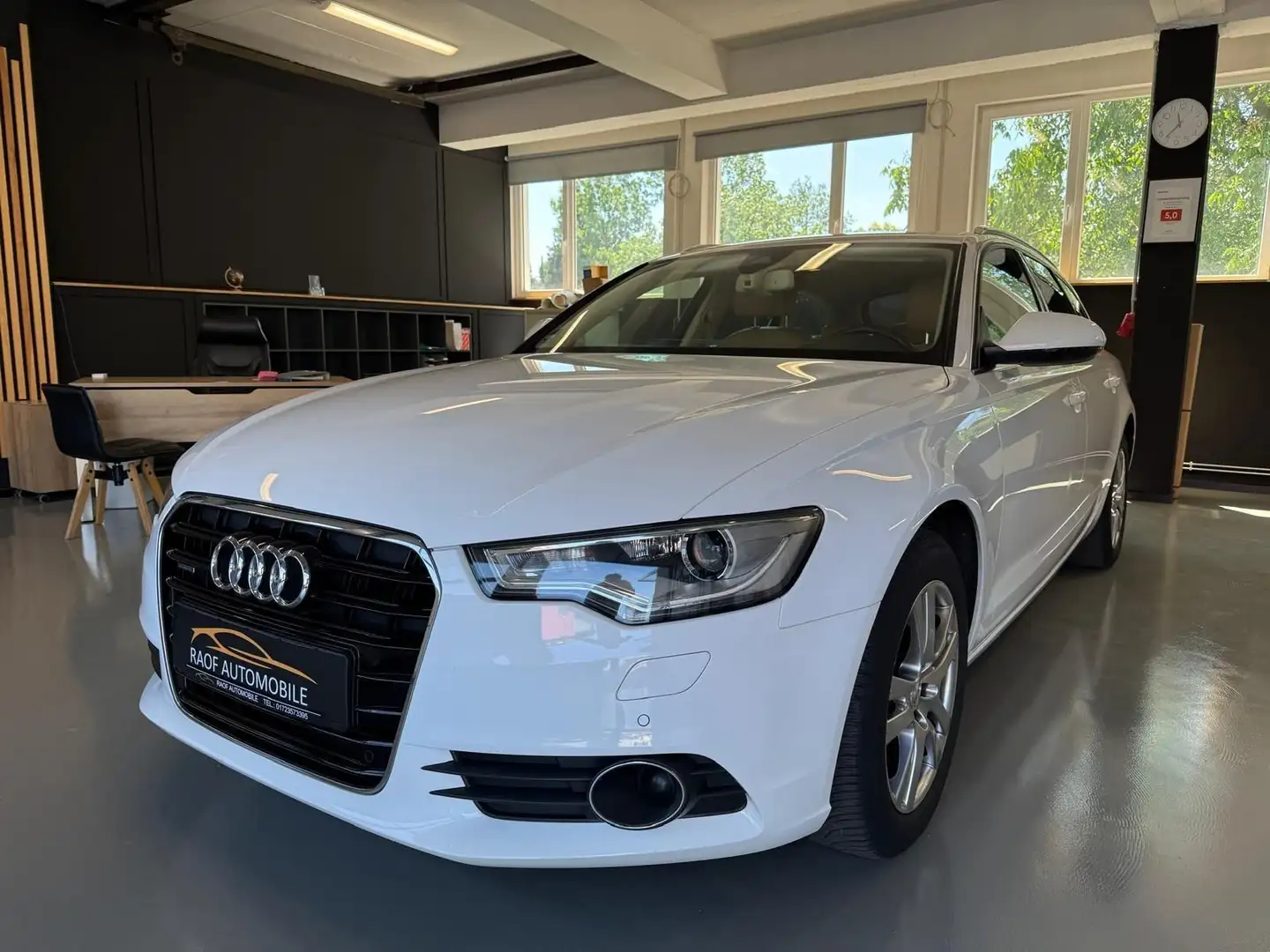 Audi A6 AUDI A6 3.0TDI QUATTRO XENON KAM 2 HAND Wit - 1