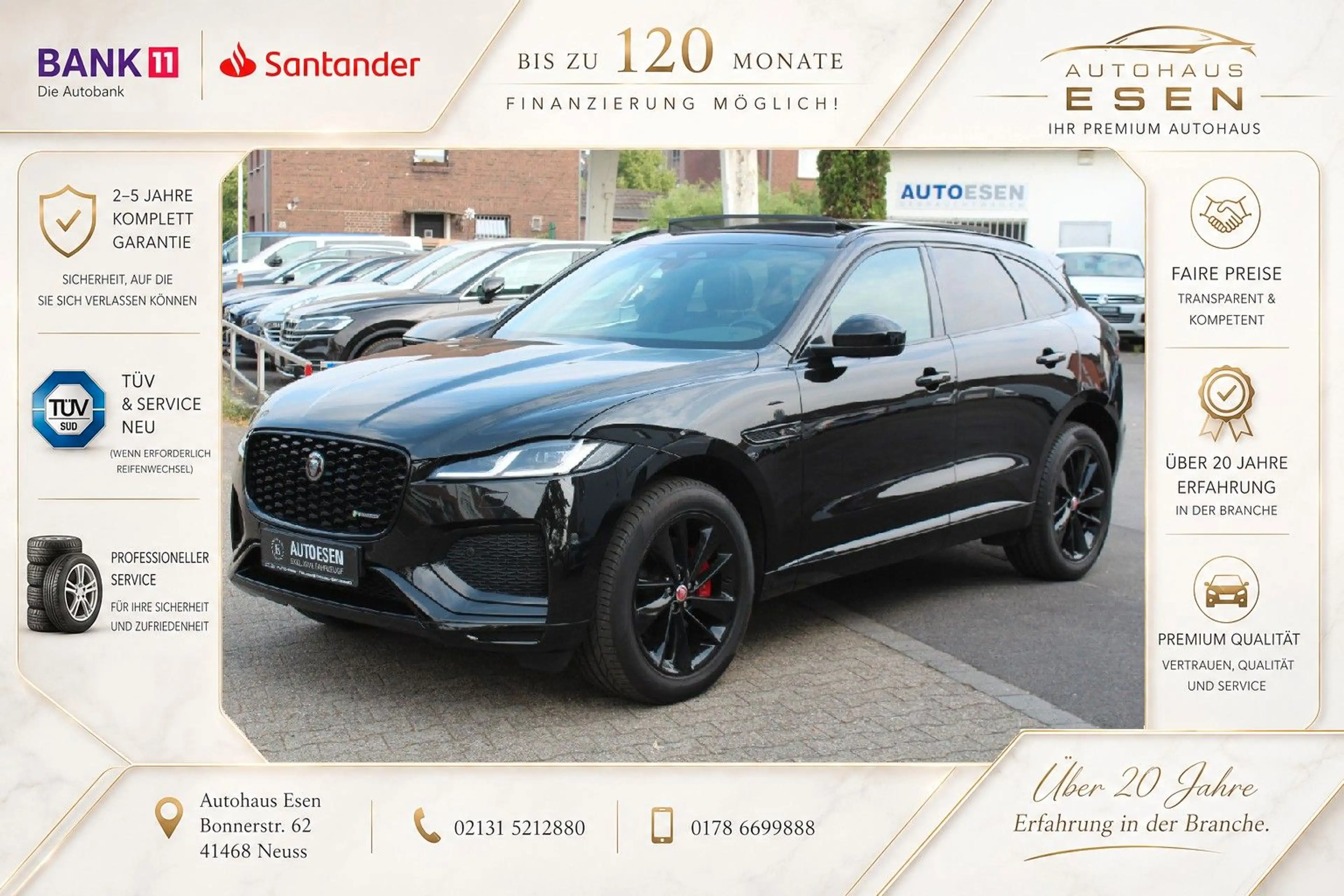 Jaguar F-Pace R-DYNAMIC BLACK+PANO+MERIDIAN+AHK+AMBIENT