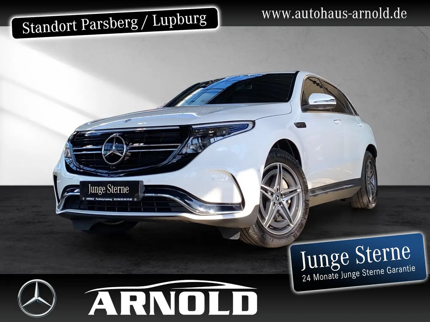 Mercedes-Benz EQC 400 EQC 400 4M AMG Line SHD Fahrass-P. 360° KEYLESS Weiß - 1