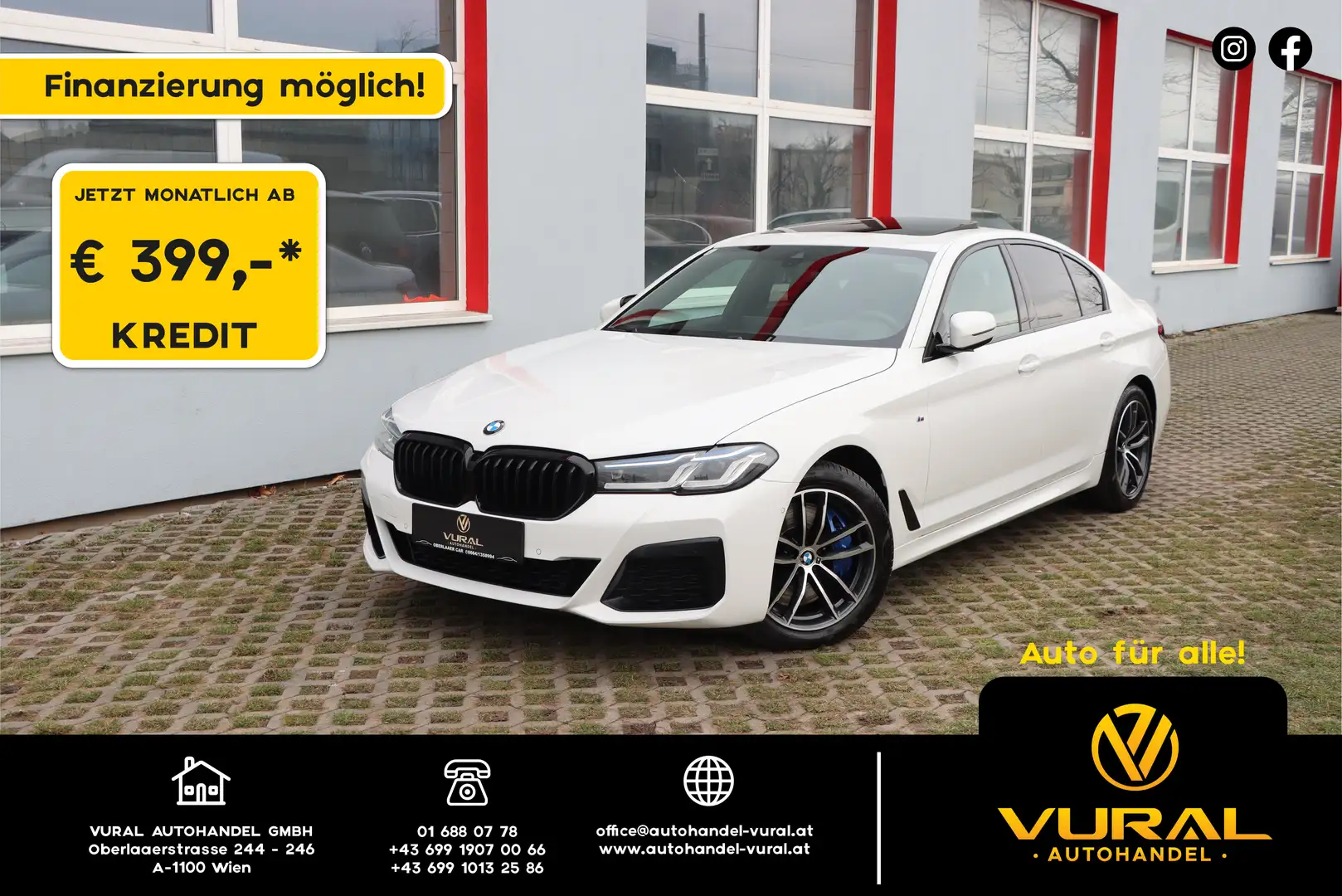 BMW 540 d xDrive M Sport | Schiebedach | Head-up | Laser | Weiß - 1