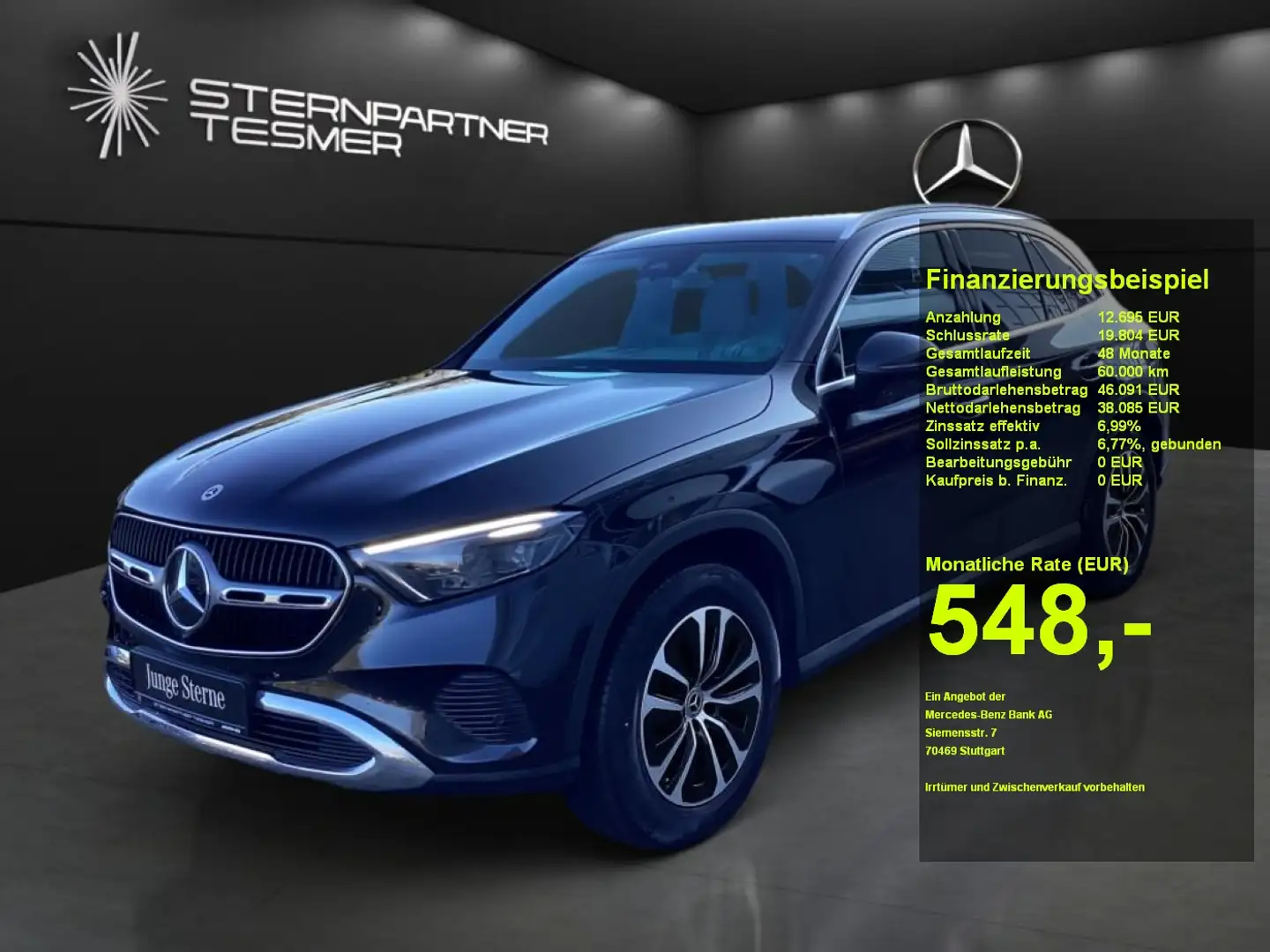 Mercedes-Benz GLC 220 d 4M Avantg+AHK+Dig.Light+Standhzg+Burm. Zwart - 1