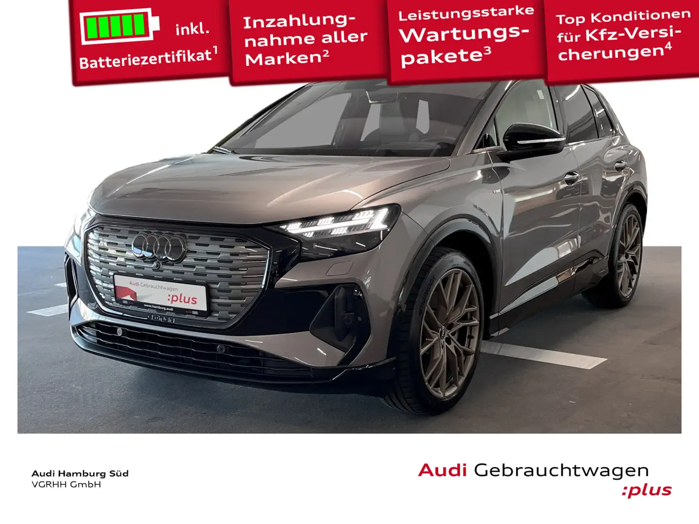 Audi Q4 e-tron 50 qu. 2xS LINE/EDITION-ONE/ACC/LM21 Grijs - 1