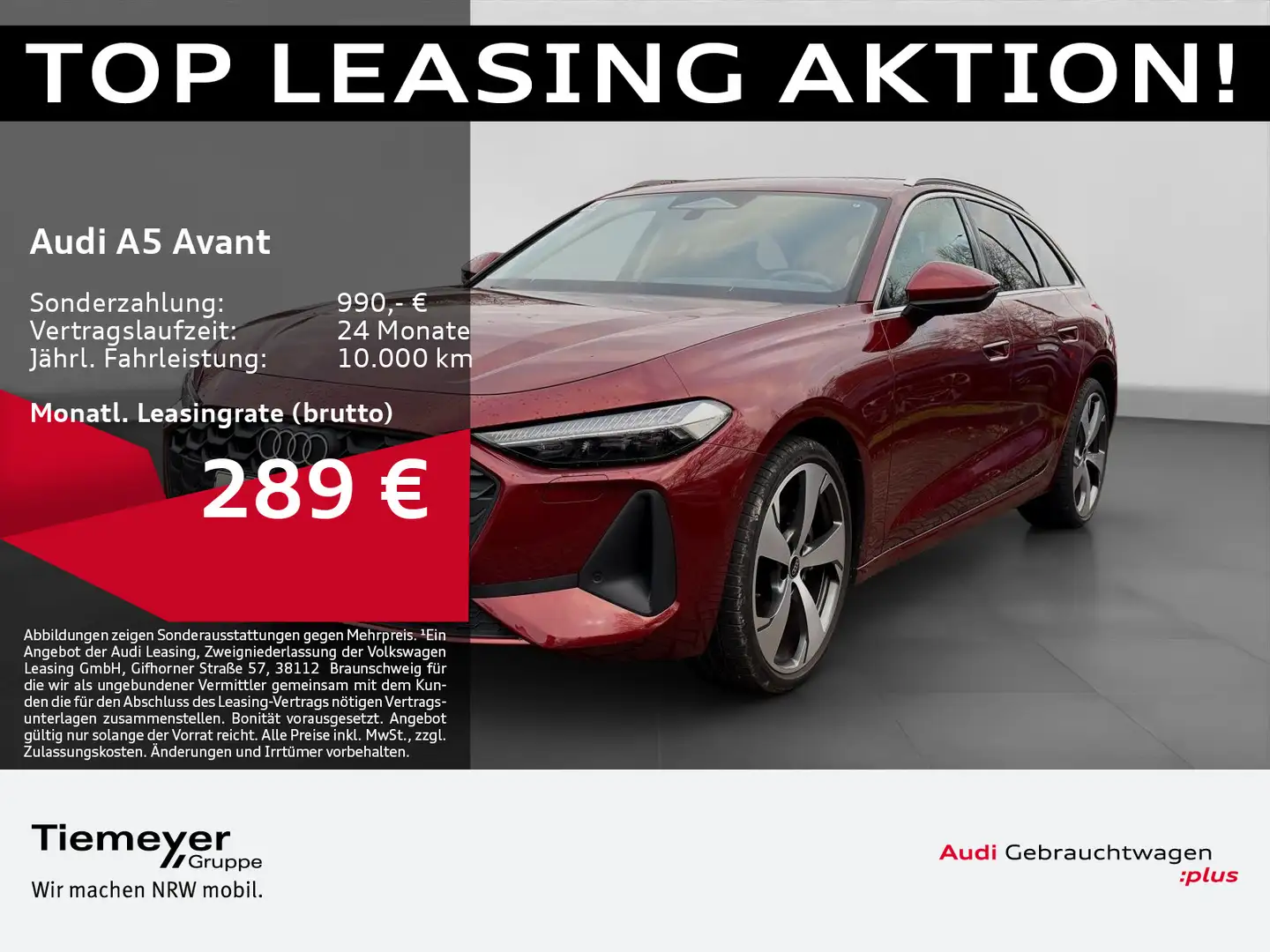 Audi A5 TFSI LM20 AHK LED+ SPORTSITZE Rot - 1