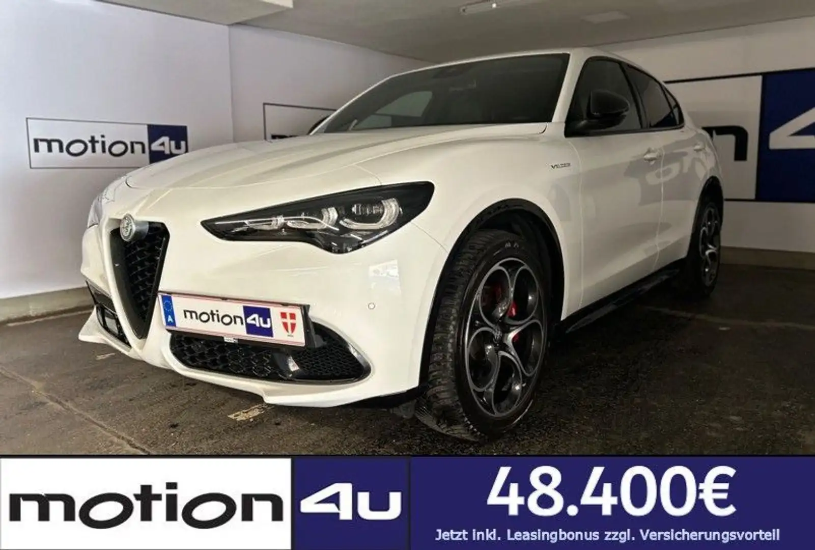 Alfa Romeo Stelvio 2.2 JTDM Veloce Q4 NERO-PAKET RFK SHZ LHZ ACC BLI Weiß - 1