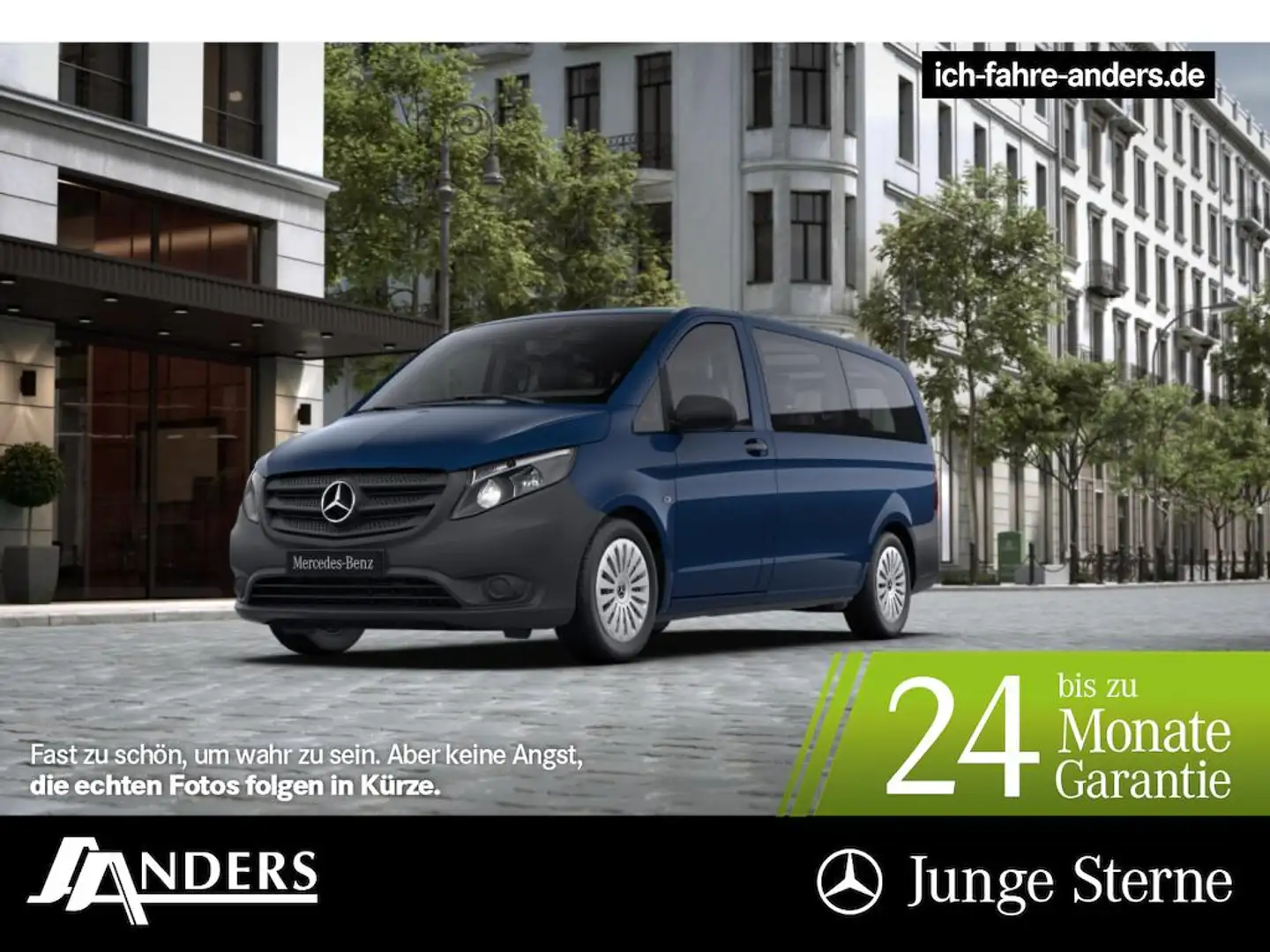 Mercedes-Benz Vito 114 Tourer PRO Lang AUT*SHZ*8-Sitze*Tempomat Blau - 1
