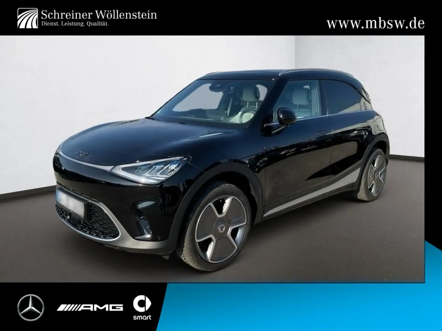 smart #1 Pro+ 360°Kam.*Pano*22kW*LED*SHZ*AppleCarpl Schwarz - 1