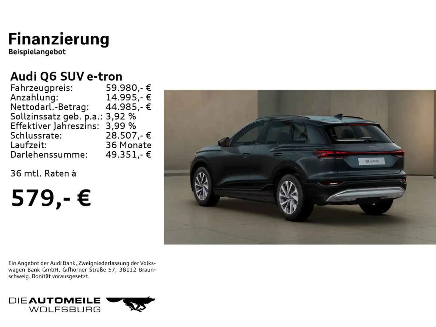 Audi Q6 Q6 e-tron quattro advanced LED+/Connect/Vorb.AHK Gri - 2