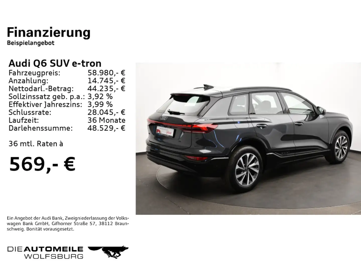 Audi Q6 Q6 e-tron quattro advanced LED+/Connect/Vorb.AHK Сірий - 2