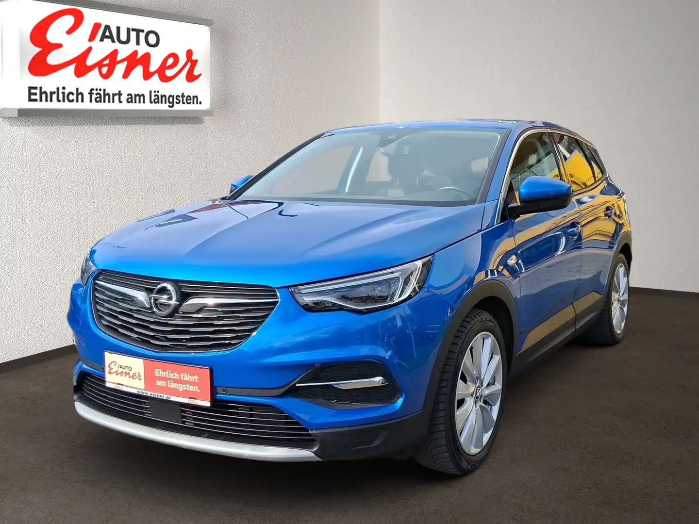 Opel Grandland HYBRID 1.6 TURBO Allradantrieb Blauw - 2