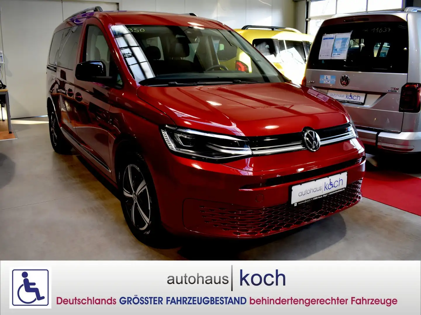 Volkswagen Caddy Maxi Style 1.5 TSI EU6e rollstuhlgerecht Rot - 2