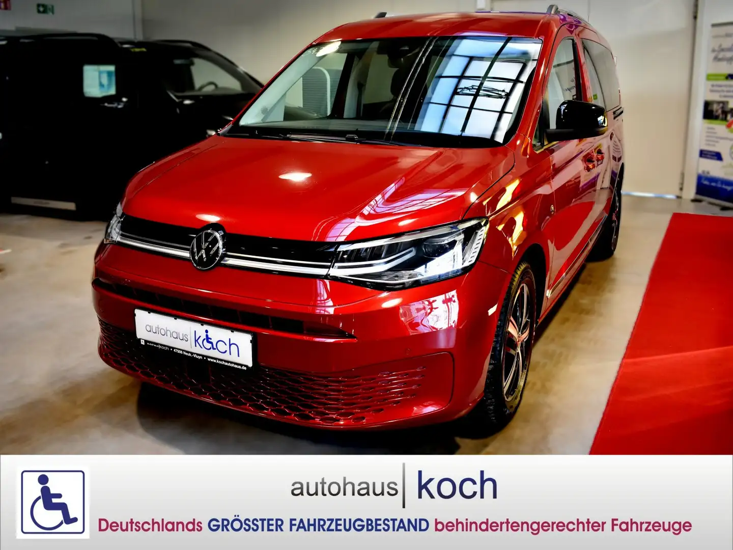 Volkswagen Caddy Maxi Style 1.5 TSI EU6e rollstuhlgerecht Rot - 1