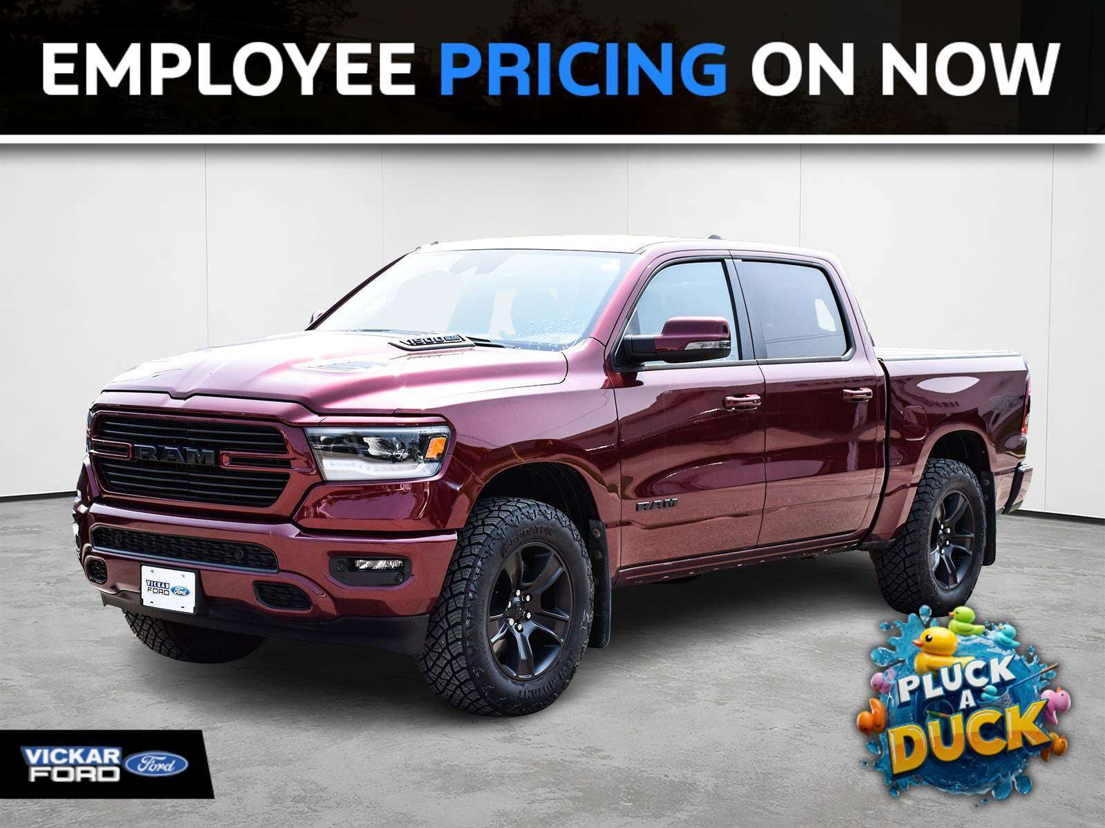 Red 2024 RAM 1500 Pickup Truck  8-Speed Automatic