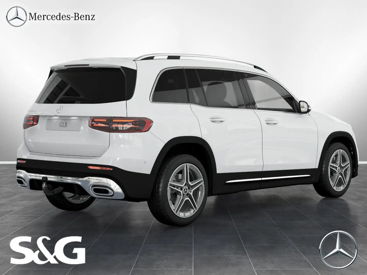 Mercedes-Benz GLB 200 d AMG MBUX+RüKam+LED+AHK+Fahrass+DAB+19 Weiß - 2