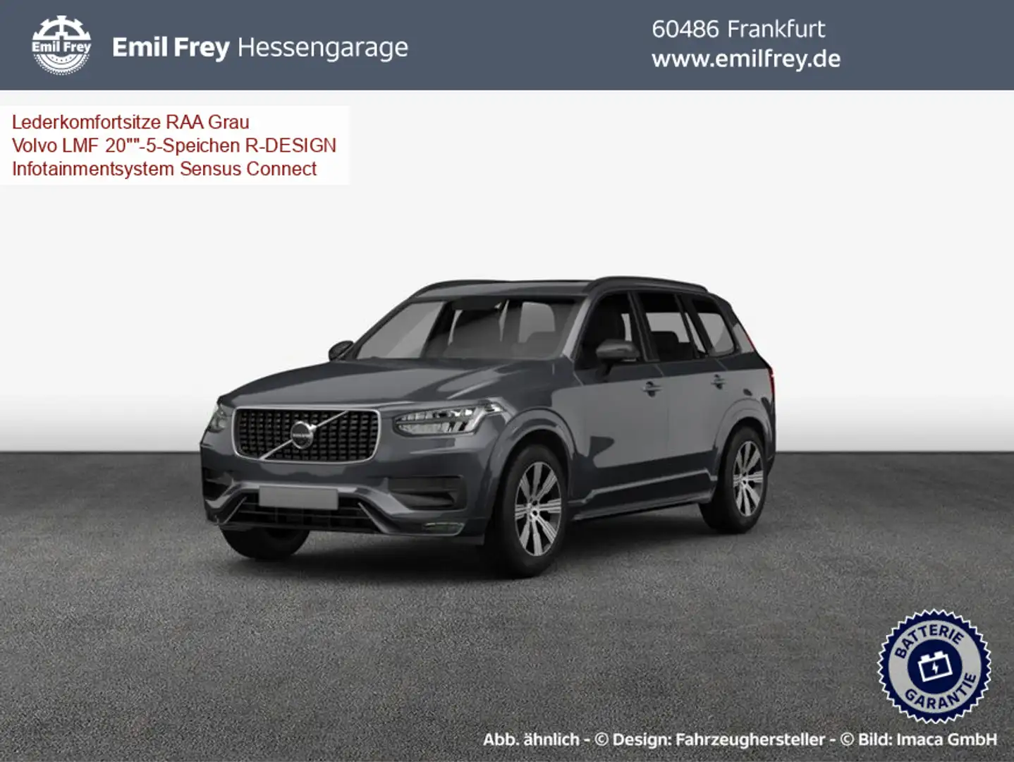 Volvo XC90 XC90 T8 AWD Recharge R-Design 7S Glasd 360° BLIS 2 Grau - 1