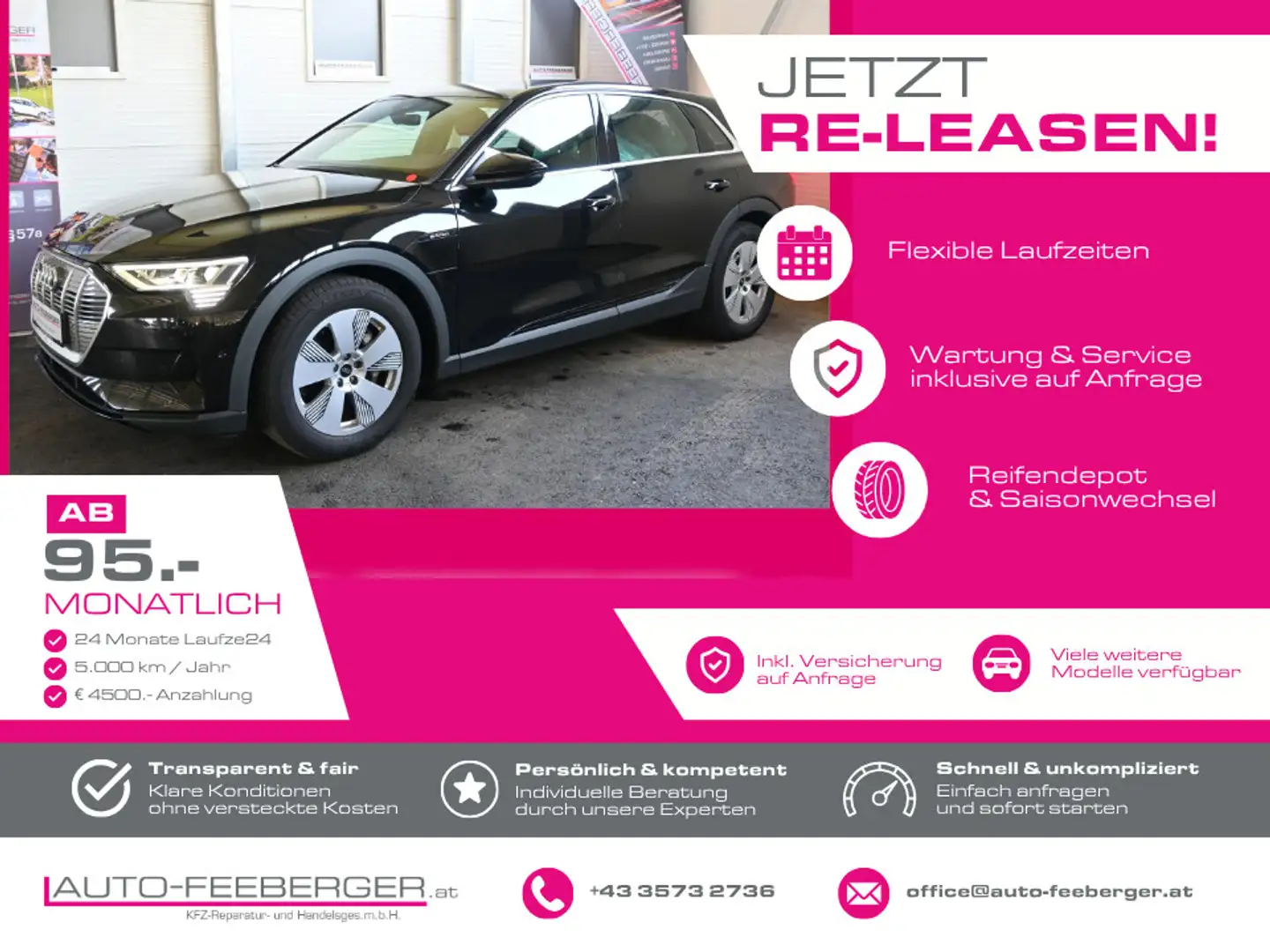 Audi e-tron 50 quattro basis; ACC, Matrix-LED, R-Kamera, Si... Schwarz - 1